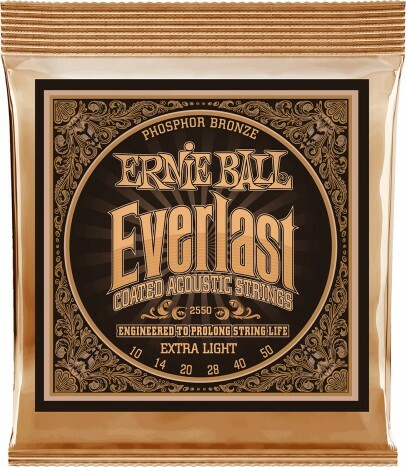 Ernie Ball Jeu De 6 Cordes Folk (6) 3150 Everlast Coated Phosphor Bronze Extra Light 10-50 - Cuerdas guitarra acústica - Main picture