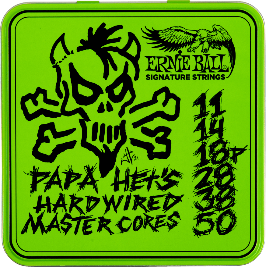 Ernie Ball James Hetfield P03821 Papa Het's Hardwired Master Core Signature Electric Guitar 6c 11-50 - Cuerdas guitarra eléctrica - Main picture