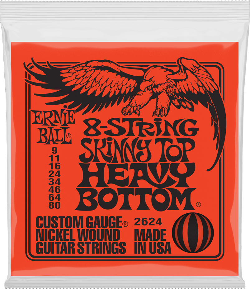 Ernie Ball P02624 Sthb Slinky Nickel Wound Electric Guitar Strings 8c 9-80 - Cuerdas guitarra eléctrica - Main picture