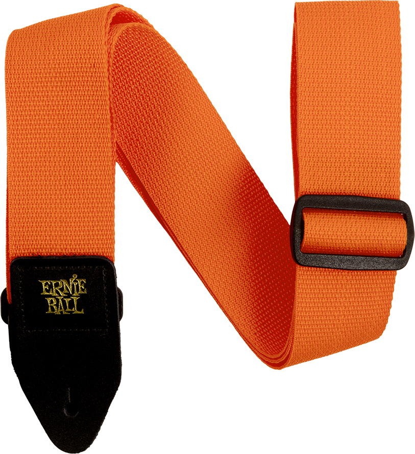 Ernie Ball Polypro 2.inc Guitar Strap Orange & Black - Correa - Main picture