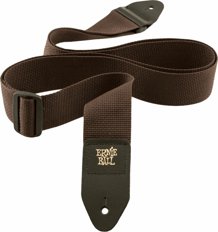 Ernie Ball Polypro Guitar Strap Brown - Correa - Main picture