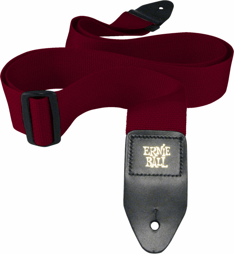 Ernie Ball Polypro Guitar Strap Burgundy - Correa - Main picture