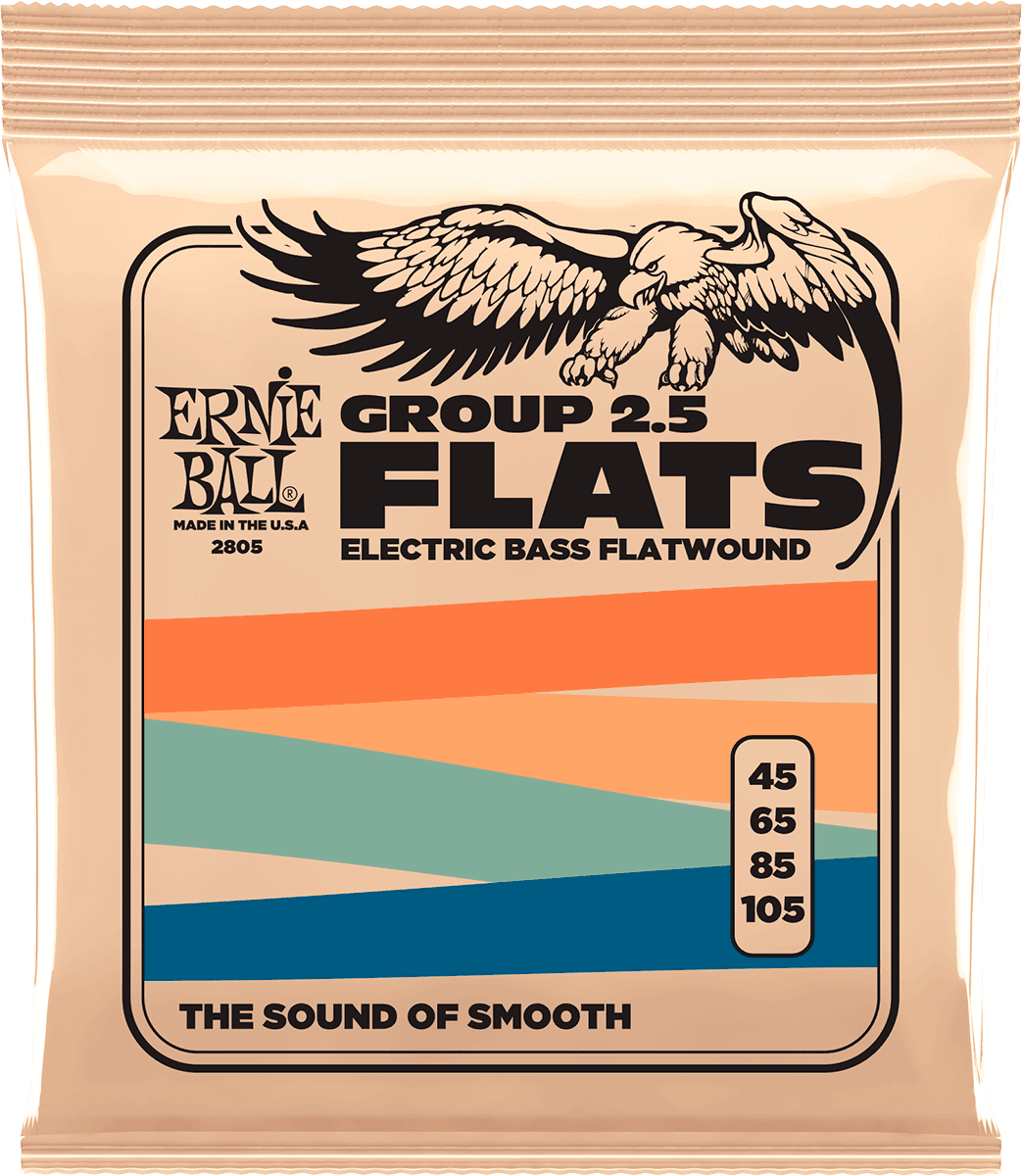 Ernie Ball Slinky Flats Bass Long Scale 45-105 - Cuerdas para bajo eléctrico - Main picture