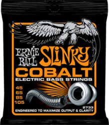 Cuerdas para bajo eléctrico Ernie ball Bass (4) 2733 Slinky Cobalt 045-105 - Juego de 4 cuerdas