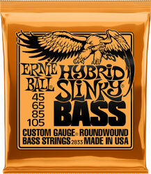 Cuerdas para bajo eléctrico Ernie ball Bass (4) 2833 Hybrid Slinky Bass 45-105 - Juego de 4 cuerdas