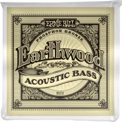 Cuerdas para bajo acústico Ernie ball Bass Acoustic (4) 2070 Earthwood 45-95 - Juego de 4 cuerdas