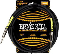 Cable Ernie ball Classic Silent jack/jack instrument cable 3m black