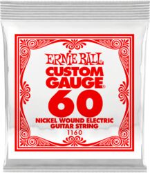 Cuerdas guitarra eléctrica Ernie ball Electric (1) 1160 Slinky Nickel Wound 60 - Cuerdas por unidades