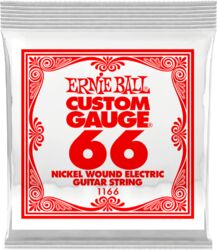 Cuerdas guitarra eléctrica Ernie ball Electric (1) 1166 Slinky Nickel Wound 66 - Cuerdas por unidades