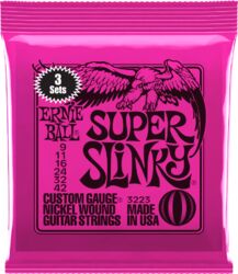 Cuerdas guitarra eléctrica Ernie ball Electric (3X SET) 3223 Super Slinky 09-42 - Juego de cuerdas