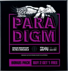 Cuerdas guitarra eléctrica Ernie ball Electric (3x SET) 3370 Paradigm Slinky 11-48 - Juego de cuerdas