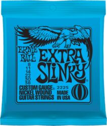 Cuerdas guitarra eléctrica Ernie ball Electric (6) 2225 Extra Slinky 08-38 - Juego de cuerdas