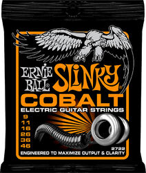 Cuerdas guitarra eléctrica Ernie ball Electric (6) 2722 Cobalt Hybrid Slinky 9-46 - Juego de cuerdas