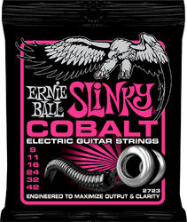 Cuerdas guitarra eléctrica Ernie ball Electric (6) 2723 Cobalt Super Slinky 9-42 - Juego de cuerdas
