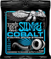 Cuerdas guitarra eléctrica Ernie ball Electric (6) 2725 Cobalt Extra Slinky 8-38 - Juego de cuerdas