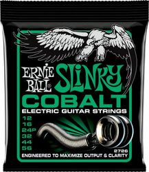 Cuerdas guitarra eléctrica Ernie ball Electric (6) 2726 Cobalt Not Even Slinky 12-56 - Juego de cuerdas