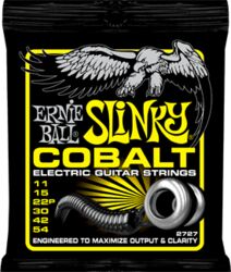 Cuerdas guitarra eléctrica Ernie ball Electric (6) 2727 Cobalt Beefy Slinky 11-54 - Juego de cuerdas