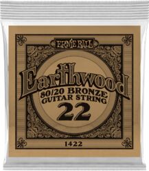Cuerdas guitarra acústica Ernie ball Folk (1) Earthwood 80/20 Bronze 022 - Cuerdas por unidades