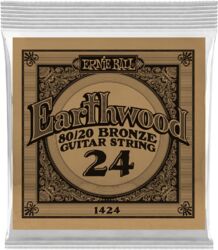 Cuerdas guitarra acústica Ernie ball Folk (1) Earthwood 80/20 Bronze 024 - Cuerdas por unidades