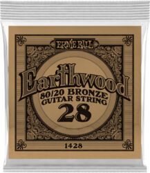 Cuerdas guitarra acústica Ernie ball Folk (1) Earthwood 80/20 Bronze 028 - Cuerdas por unidades