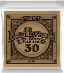 Cuerdas guitarra acústica Ernie ball Folk (1) Earthwood 80/20 Bronze 030 - Cuerdas por unidades