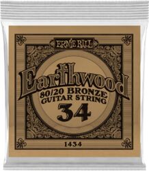 Cuerdas guitarra acústica Ernie ball Folk (1) Earthwood 80/20 Bronze 034 - Cuerdas por unidades