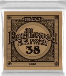 Cuerdas guitarra acústica Ernie ball Folk (1) Earthwood 80/20 Bronze 038 - Cuerdas por unidades