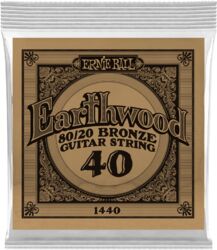Cuerdas guitarra acústica Ernie ball Folk (1) Earthwood 80/20 Bronze 040 - Cuerdas por unidades