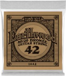 Cuerdas guitarra acústica Ernie ball Folk (1) Earthwood 80/20 Bronze 042 - Cuerdas por unidades