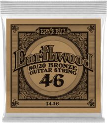 Cuerdas guitarra acústica Ernie ball Folk (1) Earthwood 80/20 Bronze 046 - Cuerdas por unidades