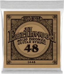 Cuerdas guitarra acústica Ernie ball Folk (1) Earthwood 80/20 Bronze 048 - Cuerdas por unidades