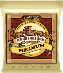 Cuerdas guitarra acústica Ernie ball Folk (6) 2002 Earthwood Medium 13-56 - Juego de cuerdas