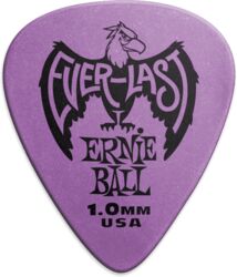 Púas Ernie ball Everlast Pack of 12 Purple 1mm