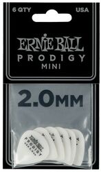 Púas Ernie ball Mediators prodigy blanc mini 2mm (X6)