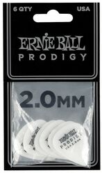 Púas Ernie ball Mediators prodigy blanc standard 2mm (X6)