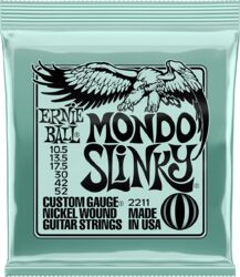 P02211 Electric Guitar 6-String Set Mondo Slinky Nickel Wound 10.5-52