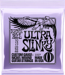 Cuerdas guitarra eléctrica Ernie ball P02227 Electric Guitar 6-String Set Ultra Slinky Nickel Wound 10-48