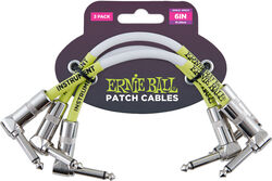 Cable Ernie ball Ultraflex - Patch 15cm - 3 Pièces