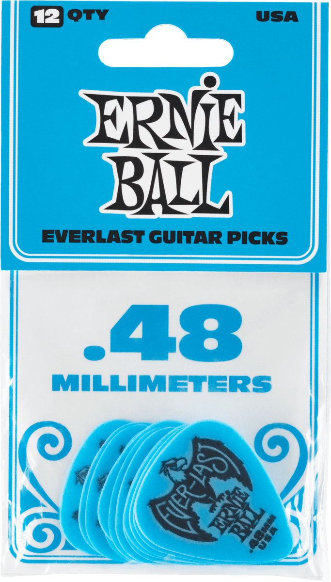 Ernie Ball Everlast Sachet De 12 Bleu 0,48mm - Púas - Variation 1
