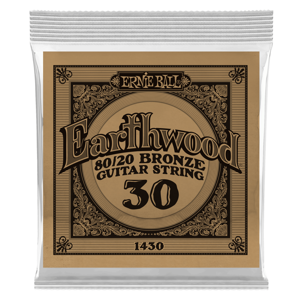 Cuerdas guitarra acústica Ernie ball Folk (1) Earthwood 80/20 Bronze 030 -  cuerdas por unidades