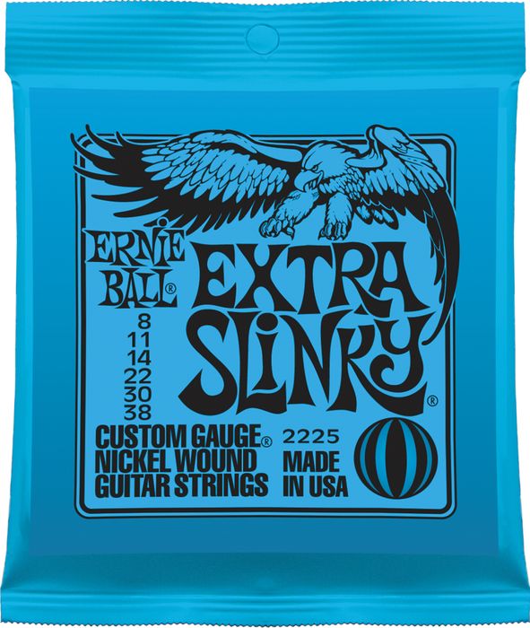 Ernie Ball Jeu De 6 Cordes Electric (6) 2225 Extra Slinky 08-38 - Cuerdas guitarra eléctrica - Variation 1