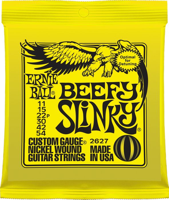 Ernie Ball Jeu De 6 Cordes Electric (6) 2627 Beefy Slinky 11-54 (optimal For Detuning) - Cuerdas guitarra eléctrica - Variation 1