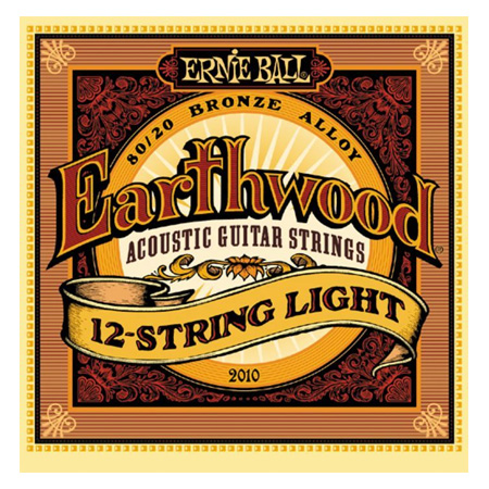 Ernie Ball Jeu De 12 Cordes Folk (12) 2010 Earthwood 80/20 Bronze Light 009-046 - Cuerdas guitarra acústica - Variation 1