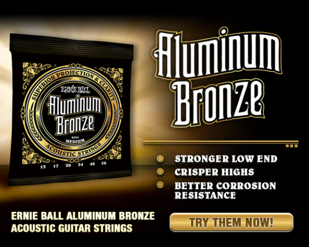 Ernie Ball Jeu De 6 Cordes Folk (6) 2570 Aluminum Bronze Medium Light 10-50 - Cuerdas guitarra acústica - Variation 4