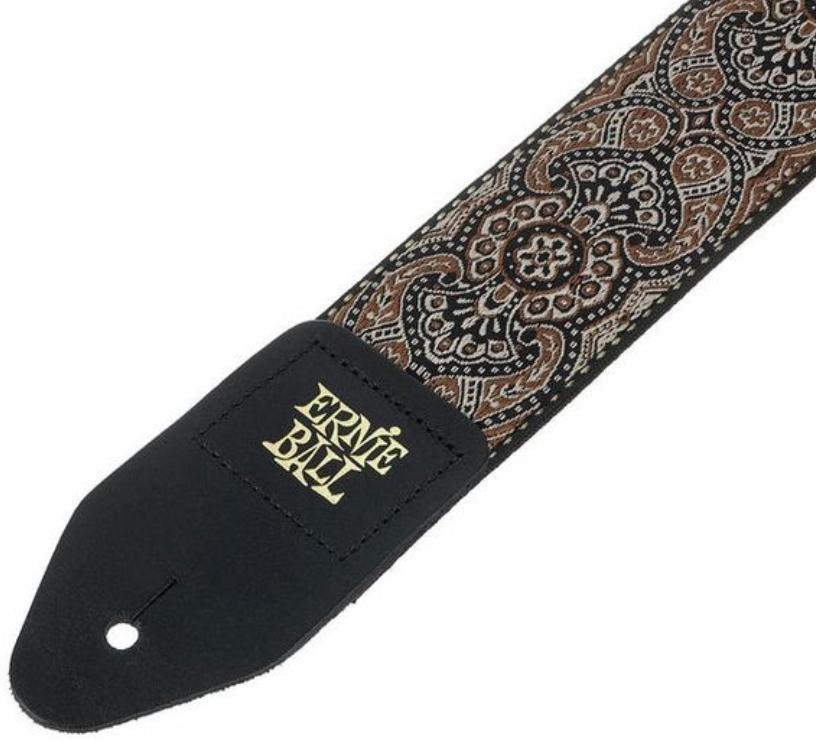 Ernie Ball P04163 Gold & Black Paisley Jacquard 2in. Guitar Strap Polypropylene 5.08cm - Correa - Variation 3