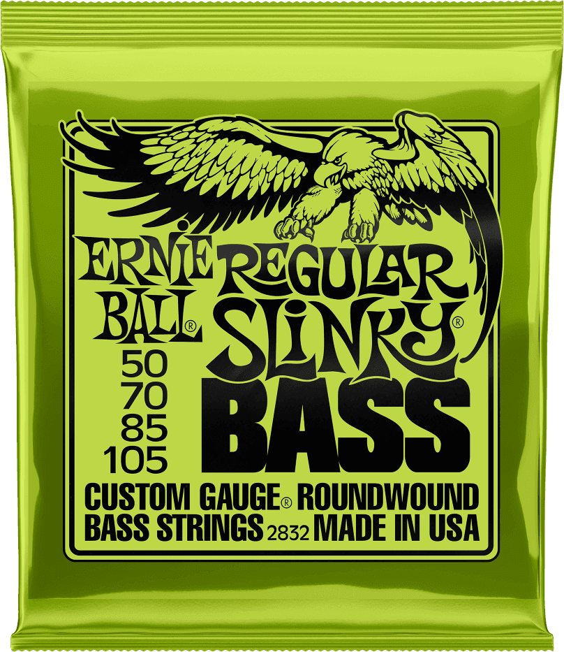 Cuerdas para bajo eléctrico Ernie ball Bass (4) 2832 Regular Slinky 50-105