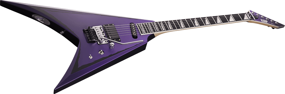 Esp Alexi Laiho Ripped Signature 2h Fr Eb - Purple Fade W/ Pinstripes - Guitarra electrica metalica - Variation 1