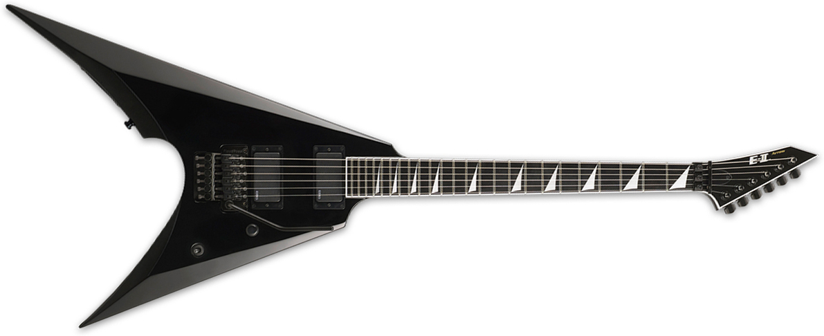 Esp E-ii Arrow Japon Hh Fr Eb - Black - Guitarra electrica metalica - Main picture