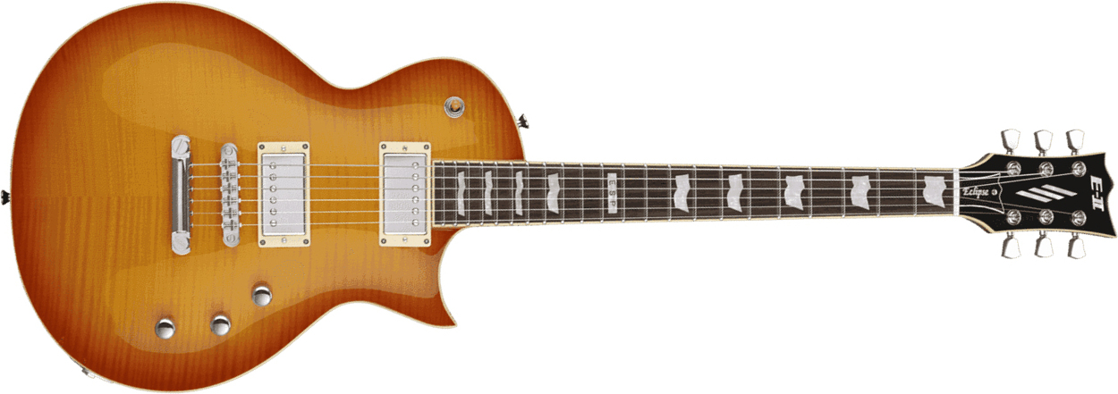 Esp E-ii Eclipse Japon Hh Seymour Duncan Ht Rw - Vintage Honey Burst - Guitarra eléctrica de corte único. - Main picture