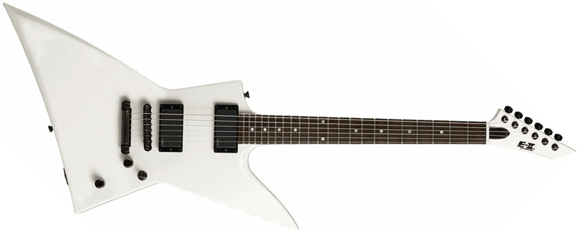 Esp E-ii Ex Sw Hh Emg Ht Rw - Snow White - Guitarra electrica metalica - Main picture